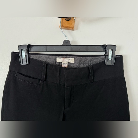 Women’s BANANA REPUBLIC Petite THE SLOAN FIT LA COUPE SLOAN black dress pants - Picture 4 of 16
